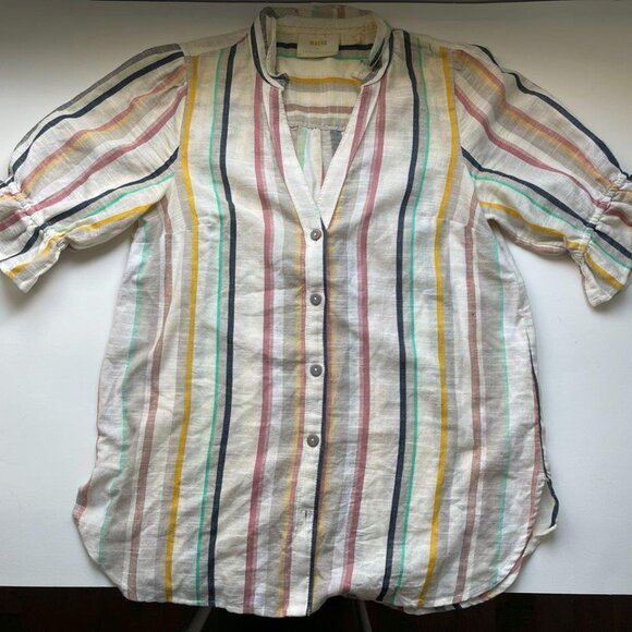 Anthropologie Summer Blouse Top S/M - Picture 3 of 3